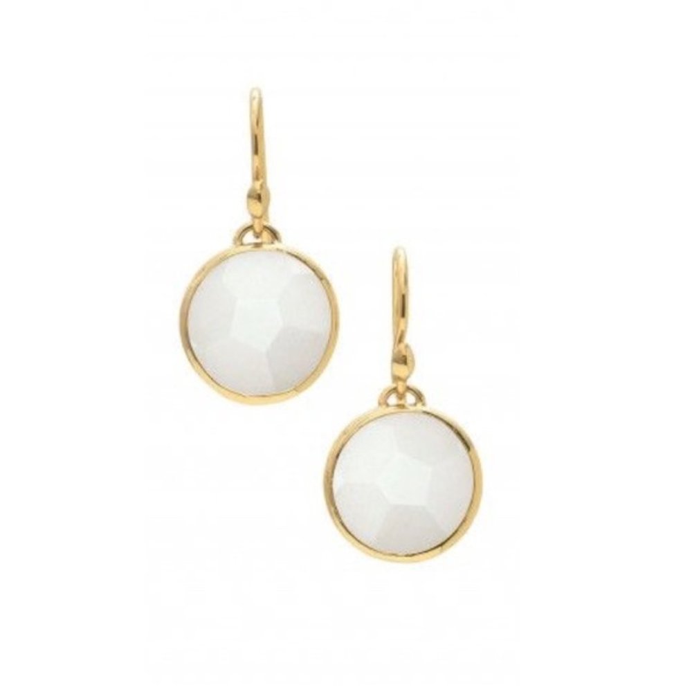 Stella & Dot | Retired Isla White Delicate Drop Dangle Earrings - Picture 5 of 10